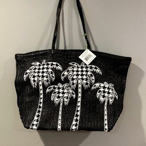 Vera Bradley Large Straw Tote  NWT